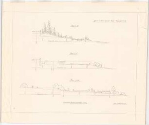Garten Risch, Bergisch Gladbach: 3 Höhenprofile 1:100