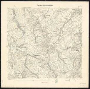 Äquidistantenkarte 100 : Section Dippoldiswalde, 1904 : Section Dippoldiswalde. - 1:25000. - Leipzig: Giesecke & Devrient, 1904. - 1 Kt.
