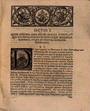 Exercitatio Ivris Pvblici De Ivre Imperii In Magnvm Dvcatvm Etrvriae