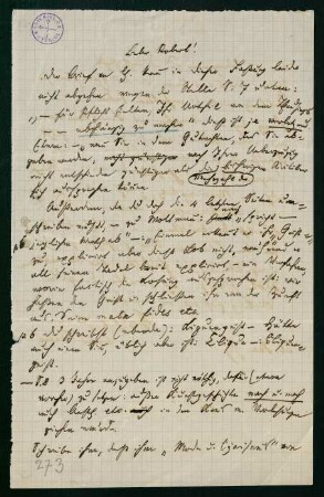 Brief vom 20. Januar 1879