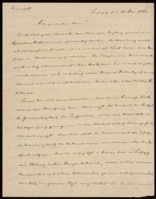 Briefe (Entwürfe) von Felix Klein an Daniel Coit Gilman