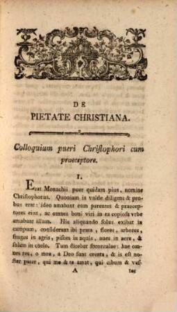 Chrestomathia Latina In Vsvm Scholarvm Boicarvm : Pro Infima Grammatices Classe