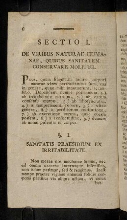 6-23, Sectio I. De Viribus Naturae Humanae, ...