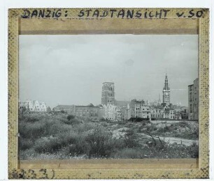 Danzig, Marienkirche : Ansicht im Stadtbild von SW (verm. um 1950)