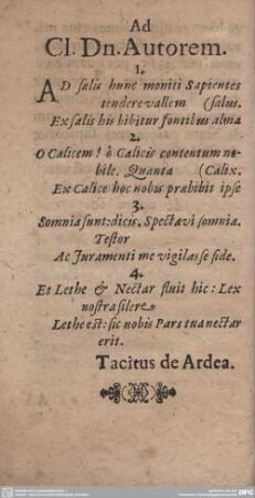 Ad Cl. Dn. Autorem.