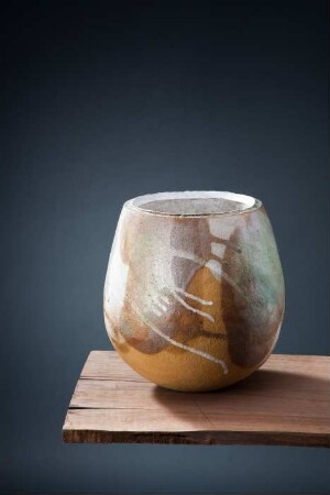 Vase: Offene bauchige Form