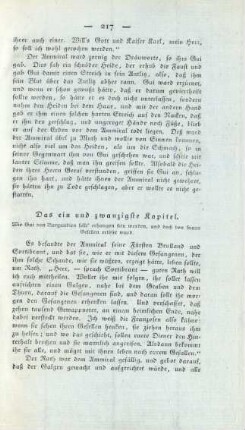 Das ein und zwanzigste Kapitel. - Das ein und dreißigste Kapitel