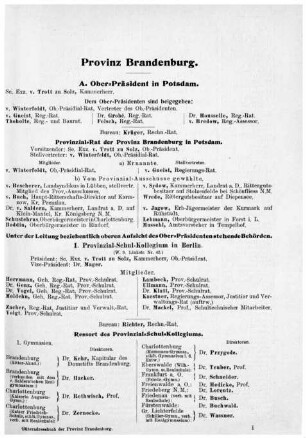 Provinz Brandenburg.