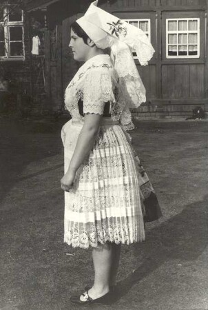Tanztracht aus Sielow : Kleidung - niedersorbische Tracht. Ort: Žylow / Sielow. Niedersorbische Tanztracht