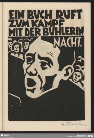 Ein Buch ruft zum Kampf mit der Buhlerin Nacht.