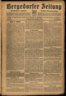 Bergedorfer Zeitung : unabhängig, überparteilich ; mit amtl. Bekanntmachungen