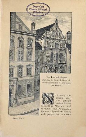 Geschichte des Königl. Münzkabinetts in München
