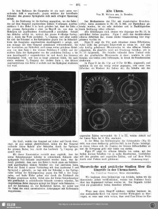 Theoretische und praktische Studien über die Eingriffe in der Uhrmacherei