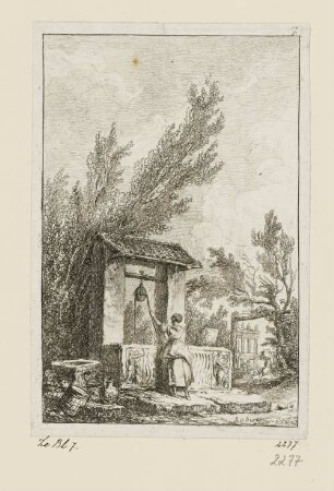 Brunnen, Blatt 7 der Folge "Soirées de Rome"
