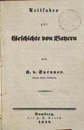 Leitfaden zur Geschichte von Bayern