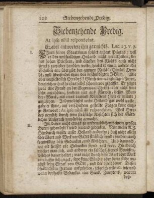 Siebenzehende Predig. - Achtzehende Predig.
