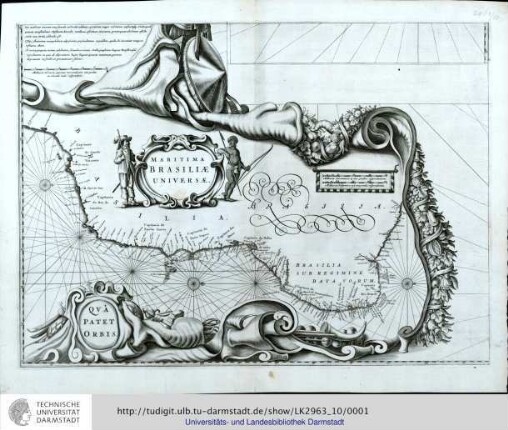 Maritima Brasiliae Universae / Qua Patet Orbis. [Amsterdam: Blaeu, 1647]
