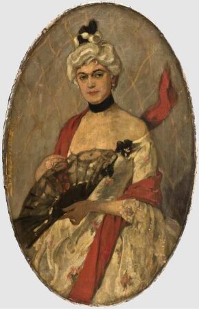 Lepsius, Sabine: Porträt Agnes Sorma als Minna von Barnhelm