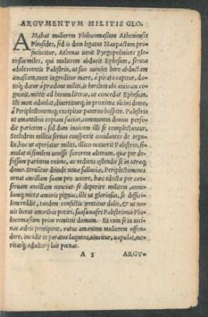 Argumentum Militis Glo.