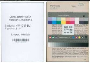 Entnazifizierung Heinrich Limper , geb. 24.09.1895 (Kaufmann)