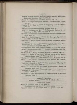 Pubblicazioni periodiche pervenute all' Accademia nel mese di febbraio 1886.