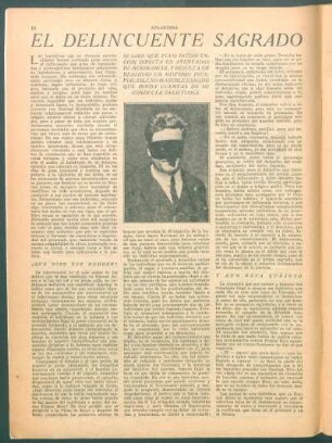 El delincuente sagrado