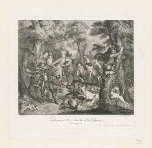 Poltronerie de Sancho à la Chasse, Blatt 2 der Folge "Don Quichotte"