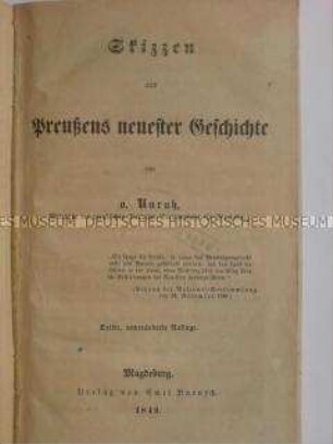 Bericht über die Revolution 1848 in Preußen