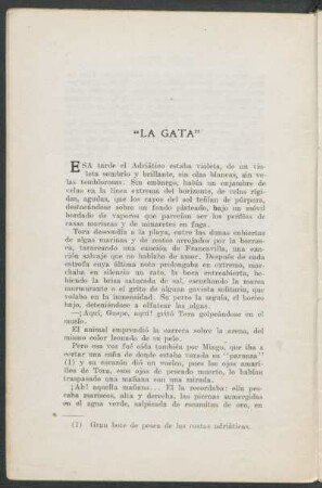 "La gata"
