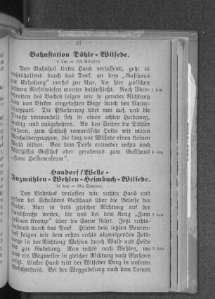 Handorf / Welle - Inzmühlen - Wehlen - Heimbuch - Wilsede.