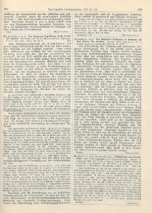 349-350 [Rezension] Hopwood, P.G.S., The Religious Experience of the Primitive Church