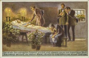 "Der erste, der schlug den Schleier zurück". [R]