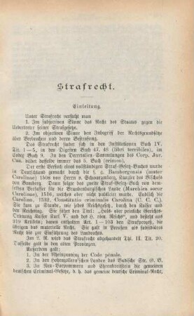 Strafrecht.