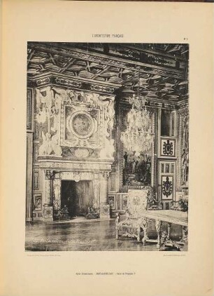L' architecture française : monuments historiques depuis le XIe siècle jusqu'à nos jours, 2. Intérieurs ; [1]