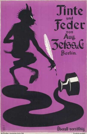 Tinte und Feder von August Zeiss & Co Berlin