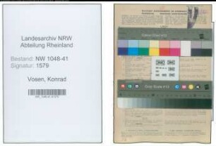 Entnazifizierung Konrad Vosen , geb. 13.07.1898 (Schuster)