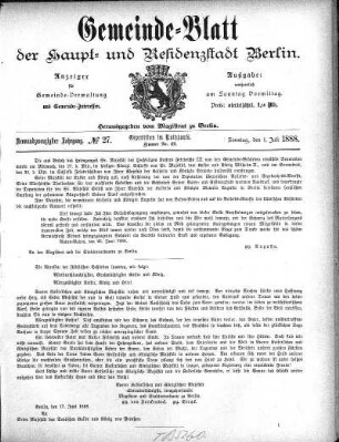 1888,27: No. 27, 1. Juli 1888