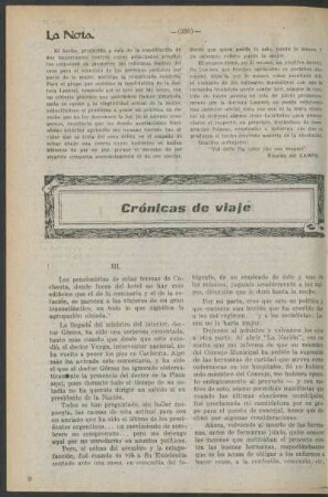 Crónicas de viaje