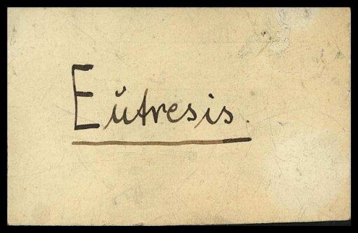 Fundzettel Eutresis