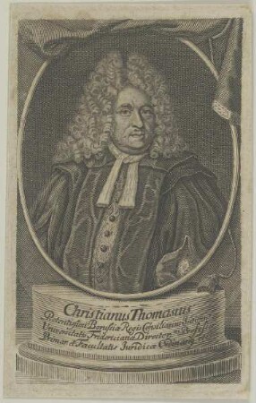 Bildnis des Christianus Thomasius