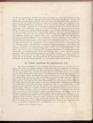 Ein Pallium pontificium der justinianischen Zeit