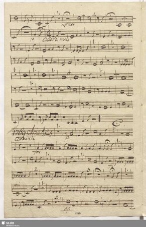 1769. Aria: Del mio cor non vi lagnate / Seydelmann, F.