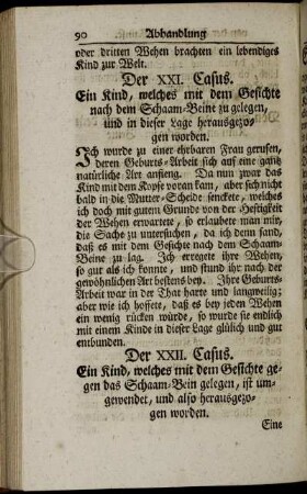 Der XXI. Casus. - Der XXX. Casus.