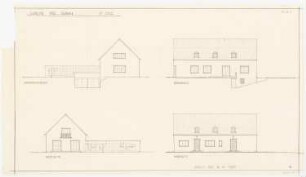 Haus Dr. Gain: 4 Ansichten 1:100