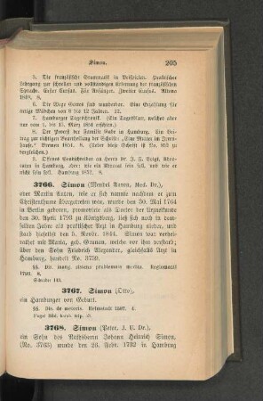 3766. Simon (Mendel Aaron, Med. Dr.)