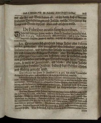 De Febribus acutis simplicioribus.