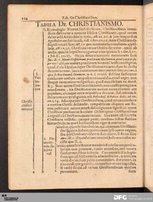 Tabula De Christianismo.