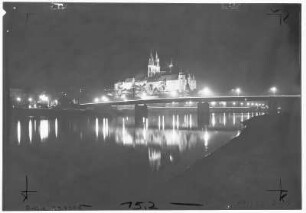 Meißen. Albrechtsburg und Dom - Nachtaufnahme
