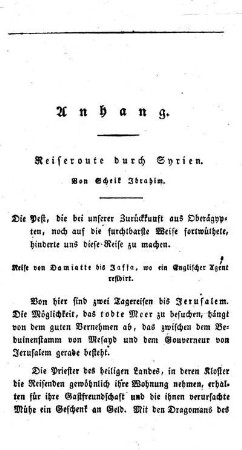 Anhang - Reiseroute durch Syrien.
