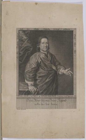 Bildnis des Nikolaus Ludwig a Zinzendorf